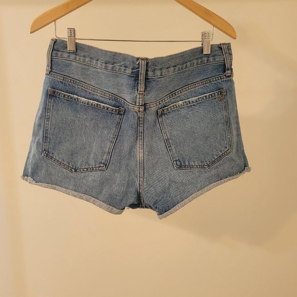Madewell Relaxed Denim Shorts Button Fly Ripped Edition MC641 sz 29 - Picture 4 of 7